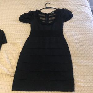 Bebe size medium bandage- fitted dress. Short sleeve